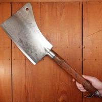 Shapleigh Hardware Diamond Edge 10" Cleaver / Hog Splitter Hand Forged Carbon Steel USA 1880-1930