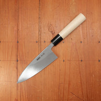 Hitohira Togashi 150mm Deba Shirogami 2 Ho Wood (D-Shape) with Saya