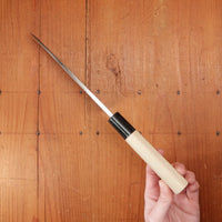 Hitohira Togashi 150mm Deba Shirogami 2 Ho Wood (D-Shape) with Saya