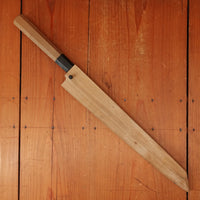 Trade in Hitohira Kikuchiyo Mosuke 300mm Kiritsuke Yanagi Stainless Clad Ginsanko Ho/Horn with Saya