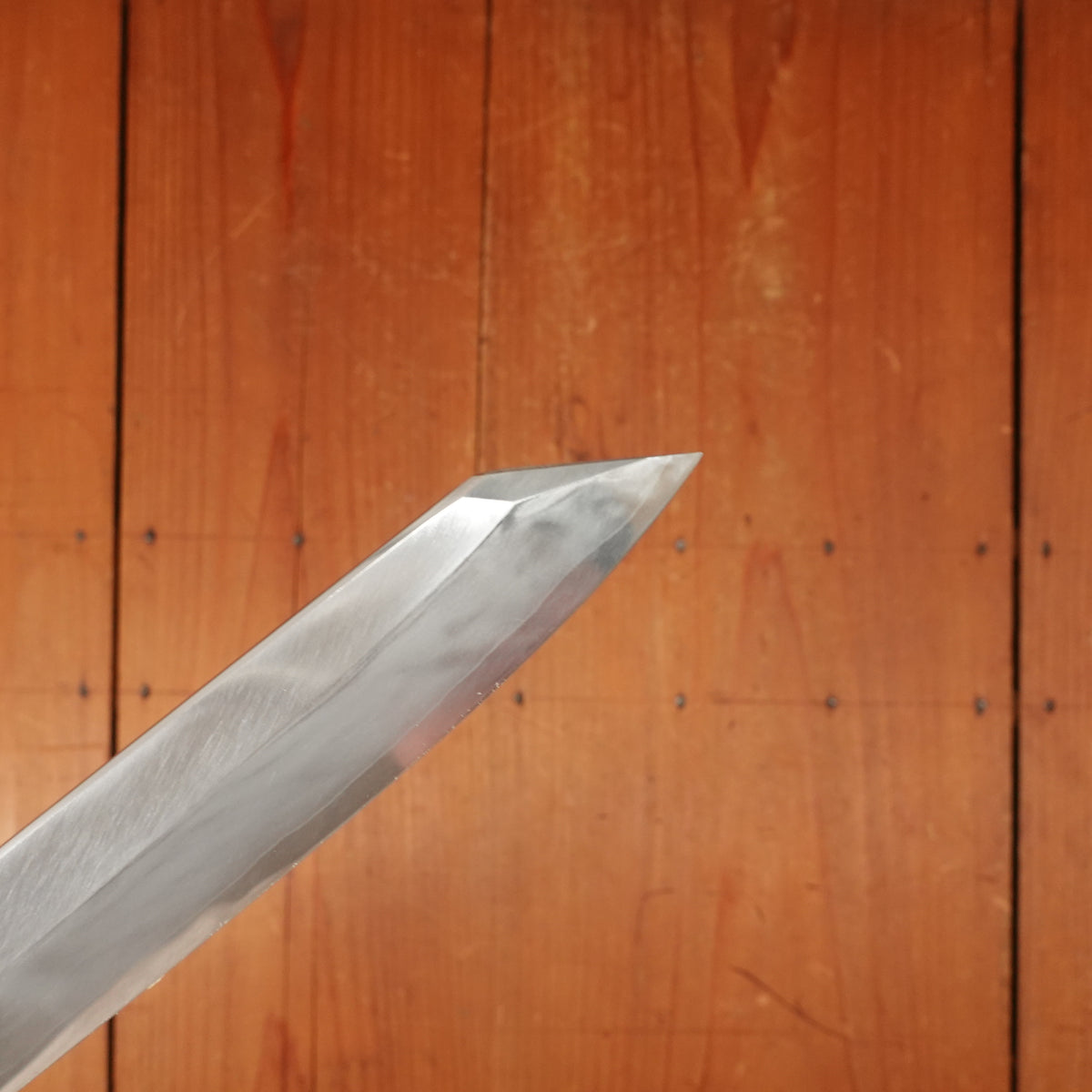 Trade in Hitohira Kikuchiyo Mosuke 300mm Kiritsuke Yanagi Stainless Clad Ginsanko Ho/Horn with Saya