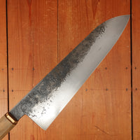 Rolin Knives Gomai 215mm Gyuto — 26C3 Core / A203 Nickel Clad, Textured Argentine Lignum Vitae Handle w/ Patinated Copper