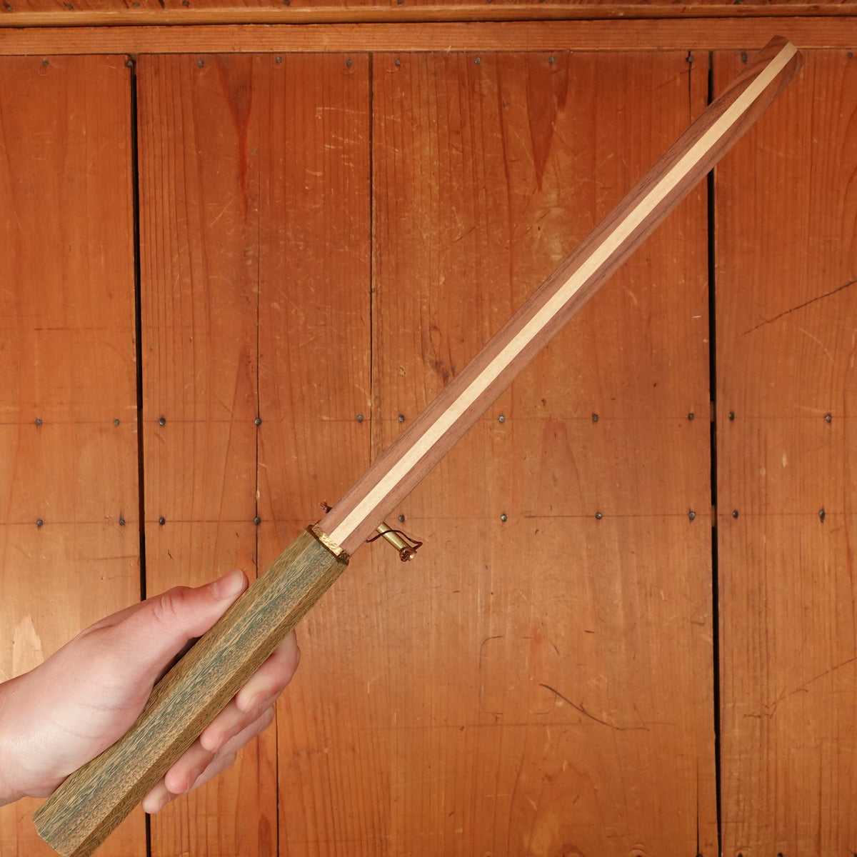 Rolin Knives Gomai 215mm Gyuto — 26C3 Core / A203 Nickel Clad, Textured Argentine Lignum Vitae Handle w/ Patinated Copper