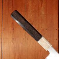 Trade In Yoshikazu Tanaka 270mm Kiritsuke Sujihiki Shirogami 1 Damascus Ebony