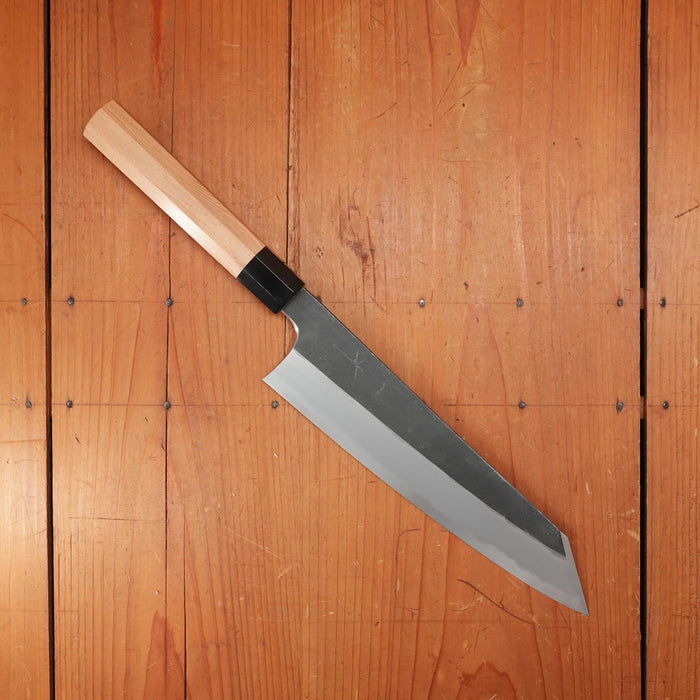 Hitohira Togashi 240mm Kiritsuke Gyuto Shirogami 2 Kurouchi Yakusugi Cedar Handle