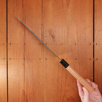 Hitohira Togashi 240mm Kiritsuke Gyuto Shirogami 2 Kurouchi Yakusugi Cedar Handle