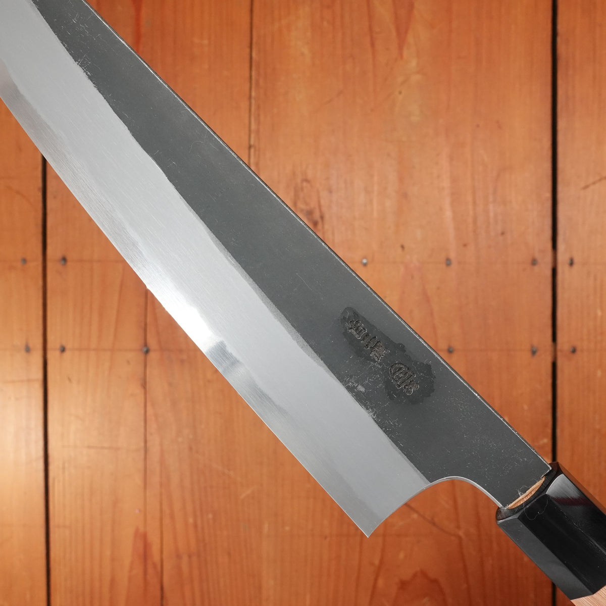 Hitohira Togashi 240mm Kiritsuke Gyuto Shirogami 2 Kurouchi Yakusugi Cedar Handle