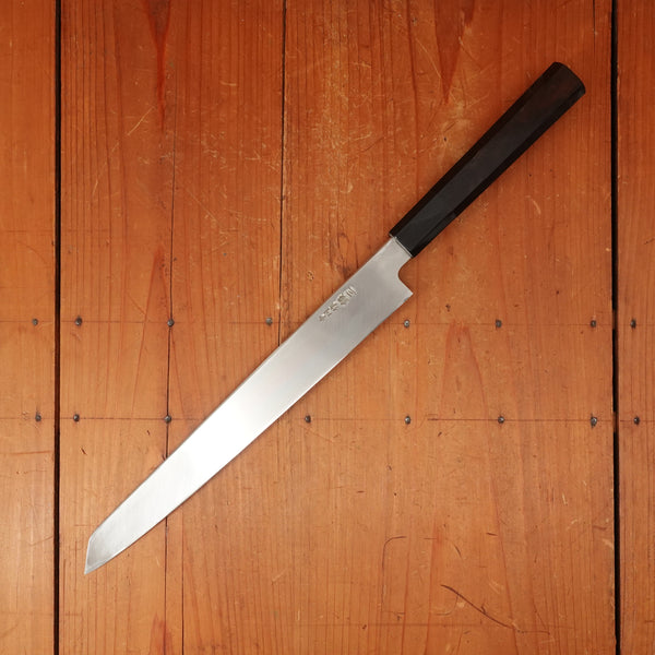 Trade in Hatsukokuro Nakagawa 270mm Kiritsuke Yanagi Ginsanko Ebony Black Buffalo Horn Handle