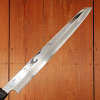 Trade in Hatsukokuro Nakagawa 270mm Kiritsuke Yanagi Ginsanko Ebony Black Buffalo Horn Handle