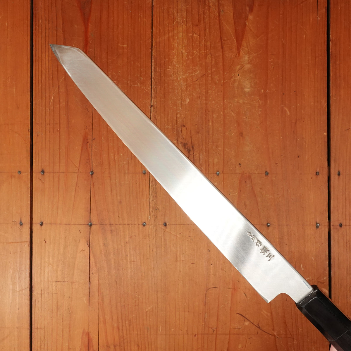 Trade in Hatsukokuro Nakagawa 270mm Kiritsuke Yanagi Ginsanko Ebony Black Buffalo Horn Handle