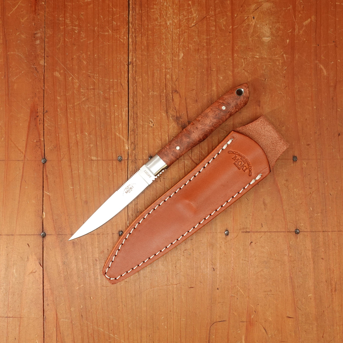 MOKI Trout & Bird 2.0 78mm VG-XEOS Fixed Blade Quince Handle