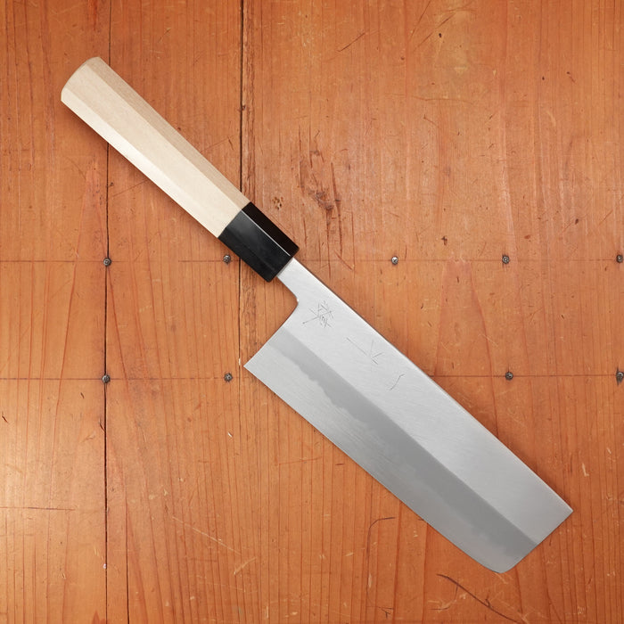 Hitohira Tanaka Ren 180mm Nakiri Shirogami 2 Ho Wood Handle