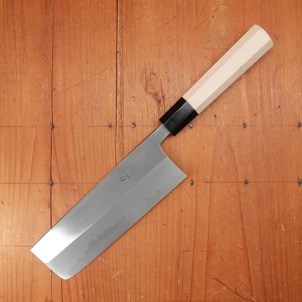 Hitohira Tanaka Ren 180mm Nakiri Shirogami 2 Ho Wood Handle