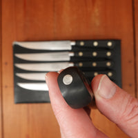 Sabatier Trompette / Ekco Ancien Maison Steak Knife Set of 6 Stainless Thiers 1950-60s In Bo