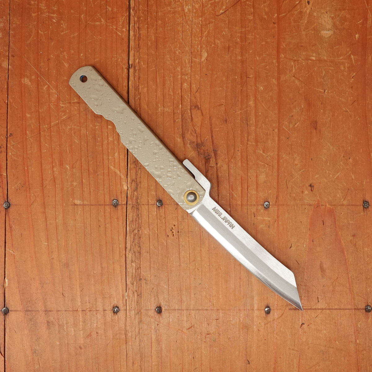 Shizuku Higonokami Stainless Rain Drop Brown