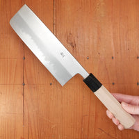 Hitohira Tanaka Ren 180mm Nakiri Shirogami 2 Ho Wood Handle