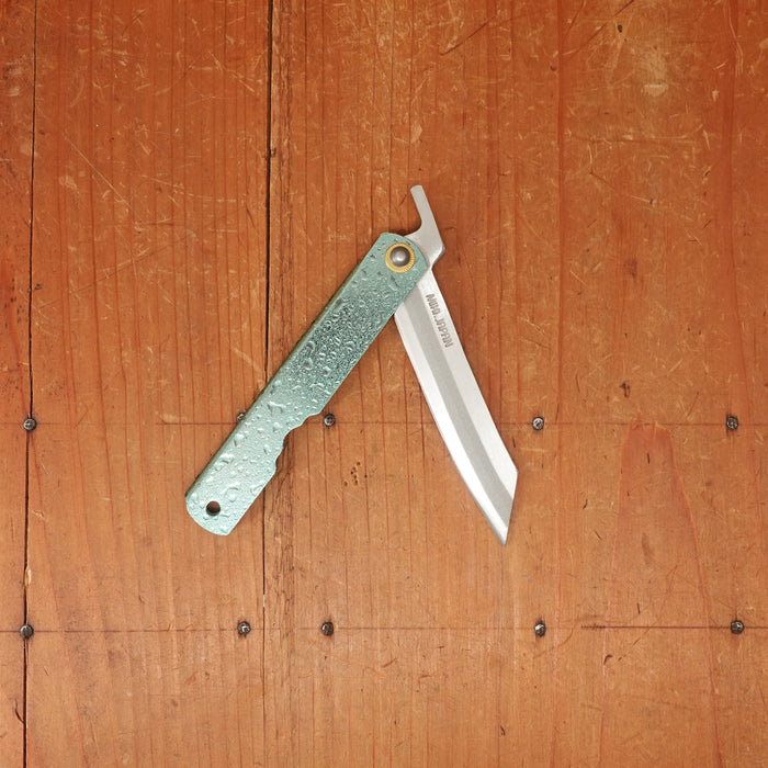 Shizuku Higonokami Stainless Rain Drop Green