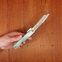 Shizuku Higonokami Stainless Rain Drop Green