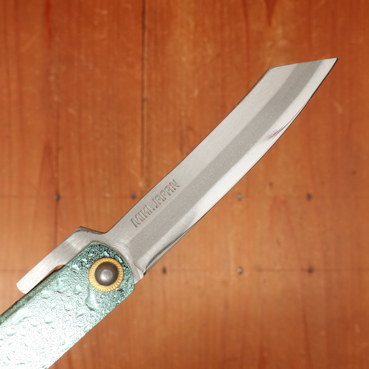 Shizuku Higonokami Stainless Rain Drop Green