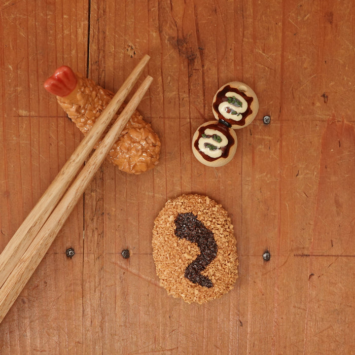 Ceramic Chopstick Rests Set of 3 (Japanese comfort foods)