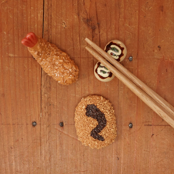 Ceramic Chopstick Rests Set of 3 (Japanese comfort foods)