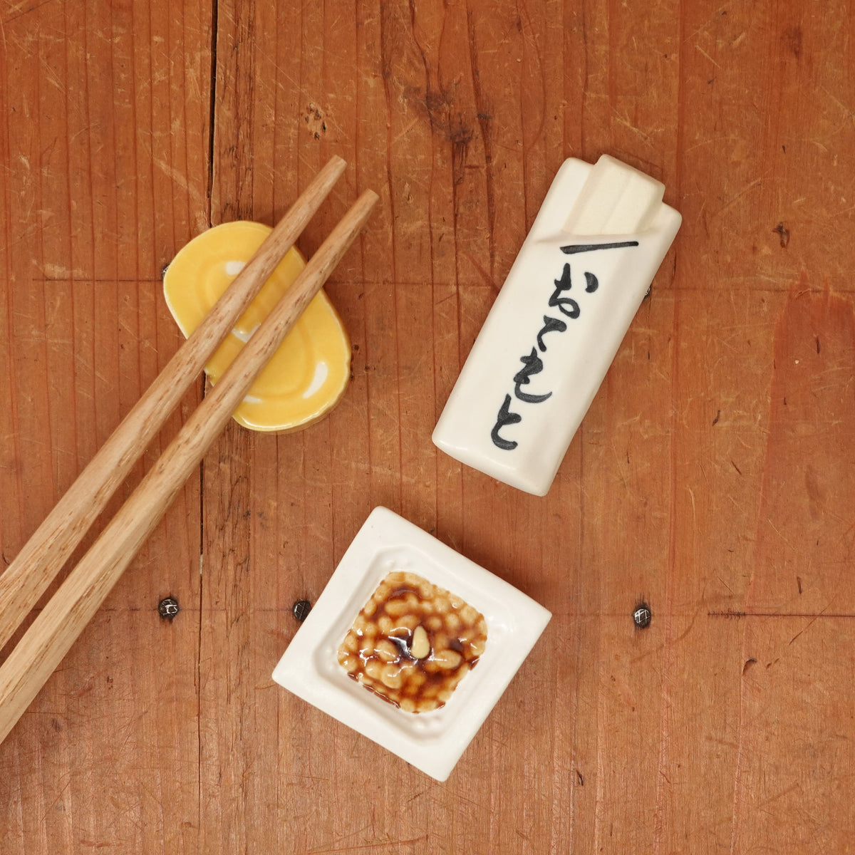 Ceramic Chopstick Rests Set of 3 (Japanese Foods)