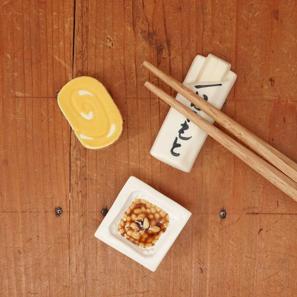 Ceramic Chopstick Rests Set of 3 (Japanese Foods)