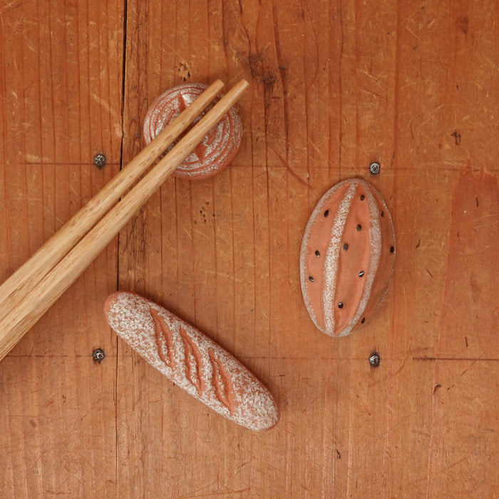 Ceramic Chopstick Rests Set of 3 (Baked Goods)