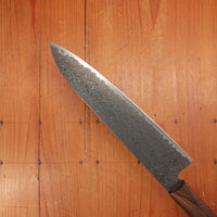 New Old Stock Konosuke Sakai Keiai NT 210mm Gyuto Stainless Black Damascus Khii Rosewood Handle