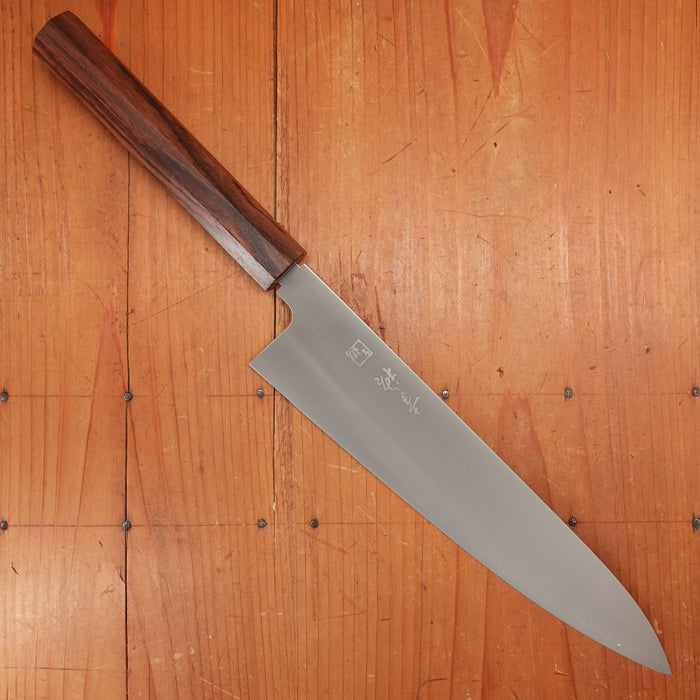 New Old Stock First Generation Konosuke Sanjo GS 240mm Gyuto SLD Khii Rosewood Handle