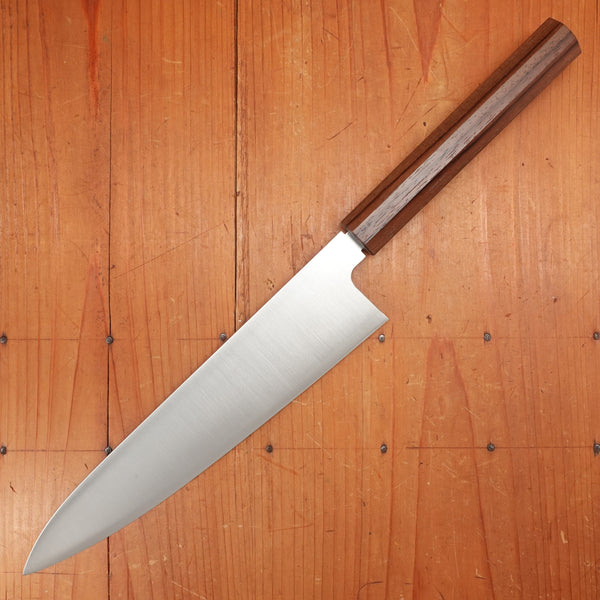 New Old Stock First Generation Konosuke Sanjo GS 240mm Gyuto SLD Khii Rosewood Handle