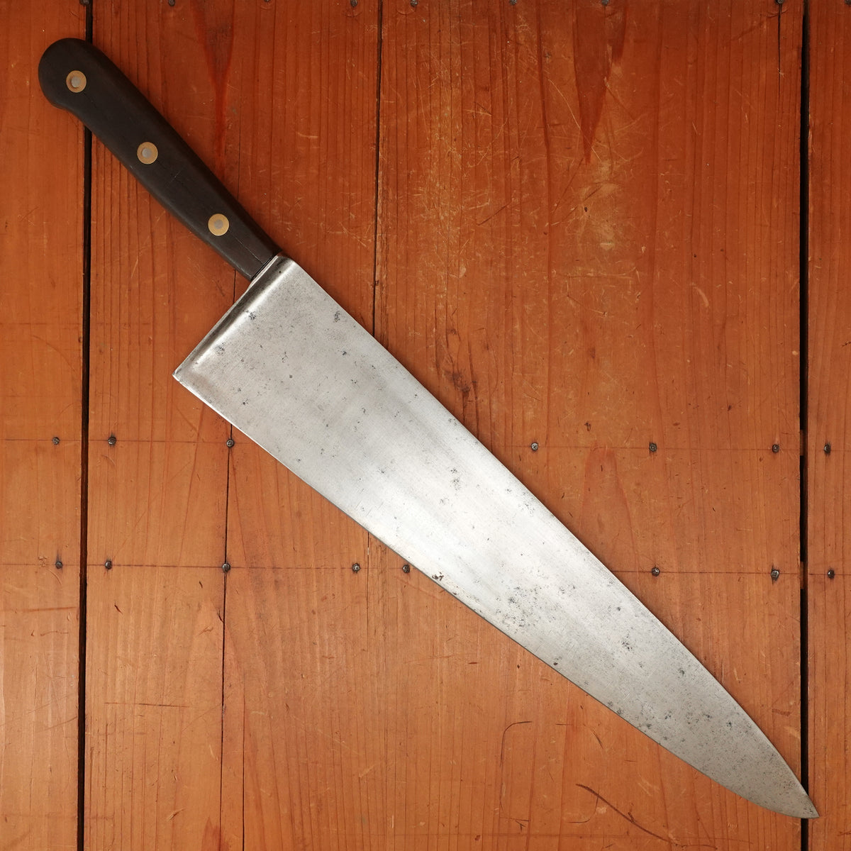 LF&C 14.5" Chef Carbon Steel Re-Handled W Cosmetic Issues USA 1920s-50s