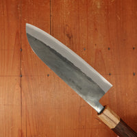 Hitohira TD 165mm Santoku Stainless Clad Aogami 2 Kurouchi Wenge Handle