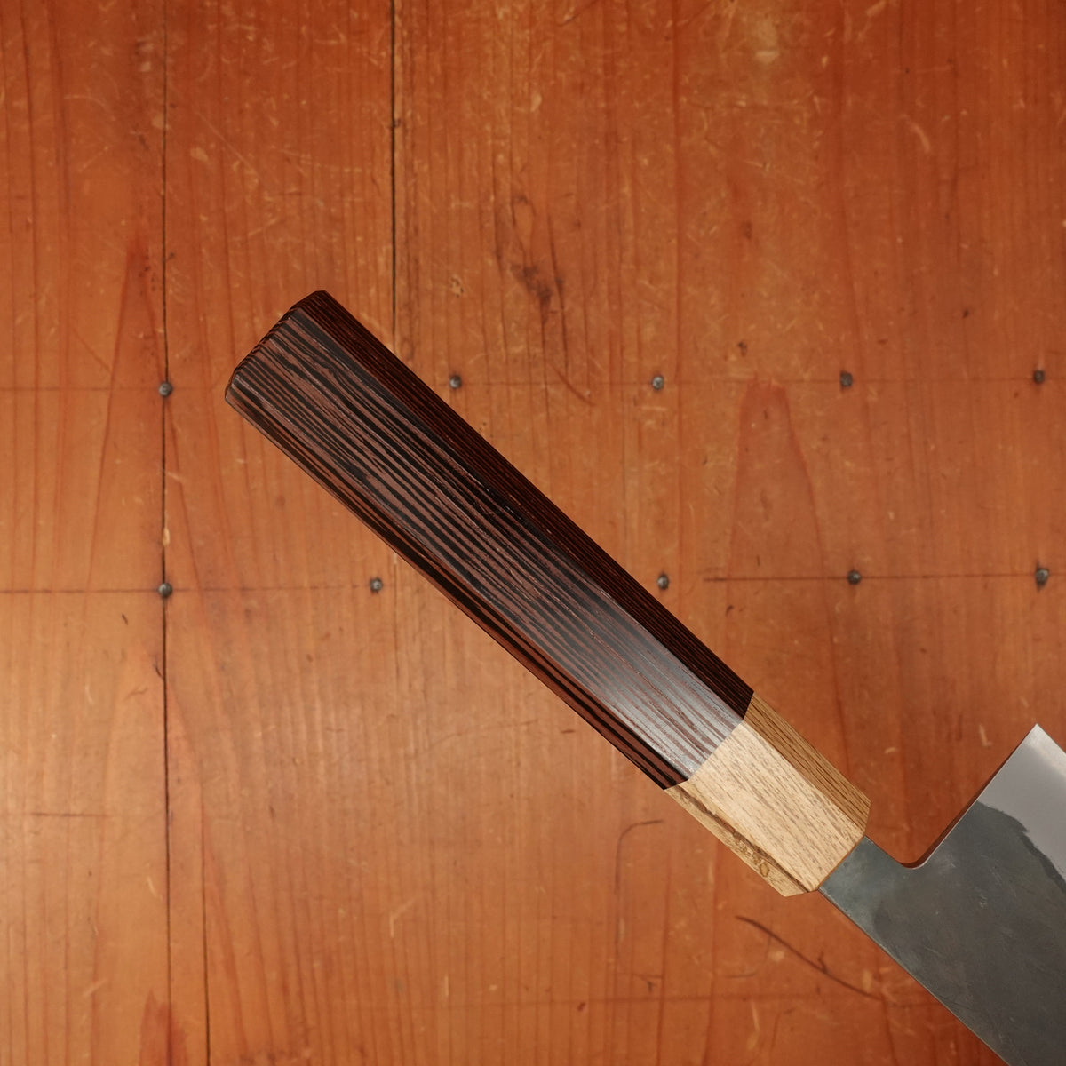 Hitohira TD 165mm Santoku Stainless Clad Aogami 2 Kurouchi Wenge Handle