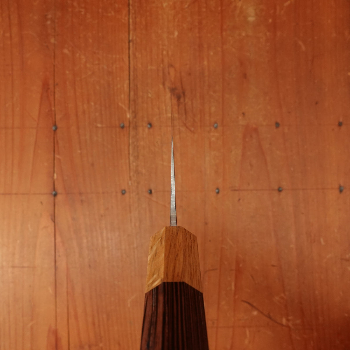 Hitohira TD 165mm Santoku Stainless Clad Aogami 2 Kurouchi Wenge Handle