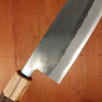 Hitohira TD 165mm Santoku Stainless Clad Aogami 2 Kurouchi Wenge Handle