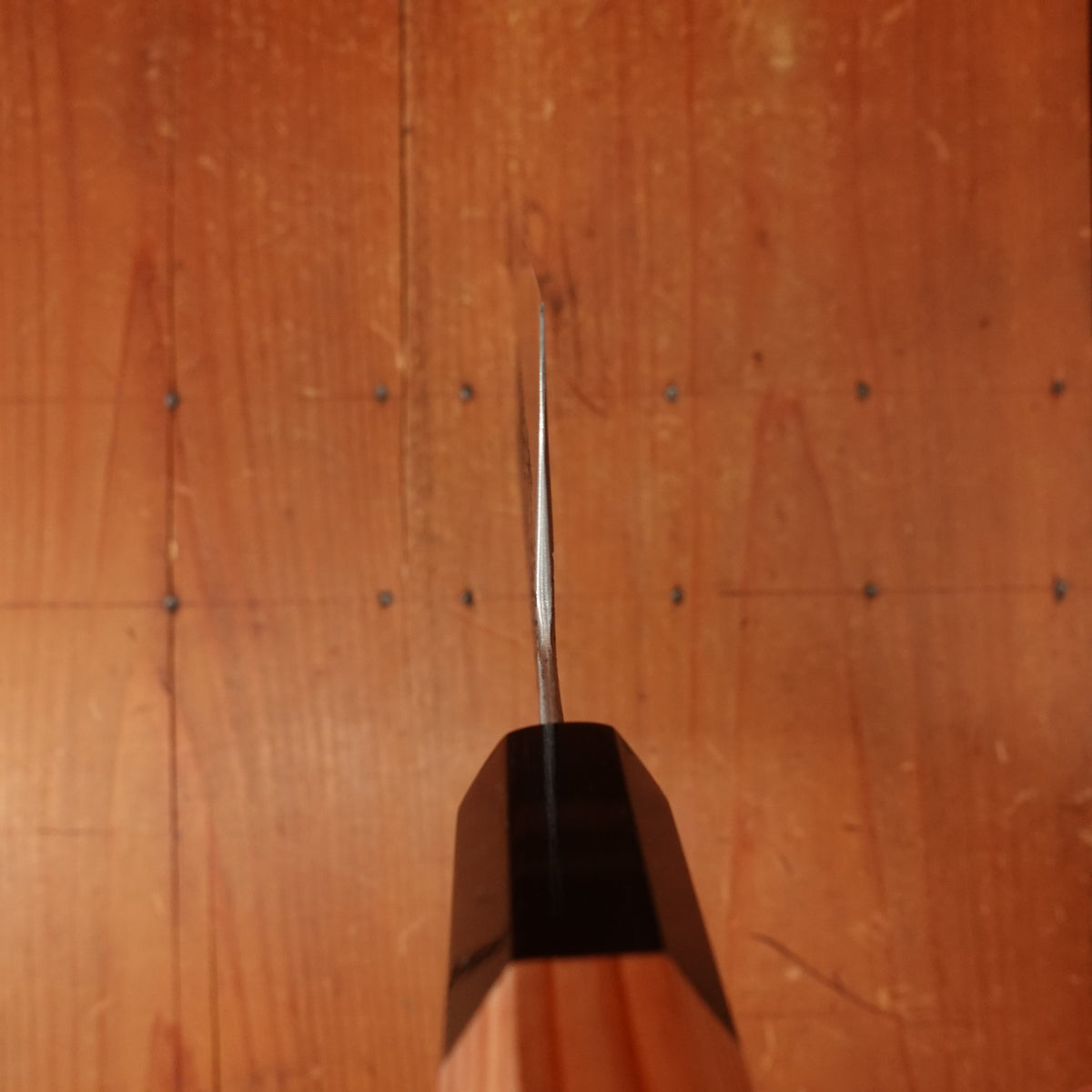 Isamitsu 165mm Nakiri Stainless Clad Shirogami 1 Kurouchi Yakusugi Cedar Handle