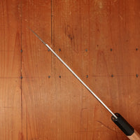 Isamitsu 210mm Kiritsuke Gyuto Stainless Clad Shirogami 1 Kurouchi Yakusugi Cedar Handle