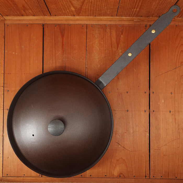 Netherton Foundry 12" Spun Iron Sauté Frying Pan & Lid