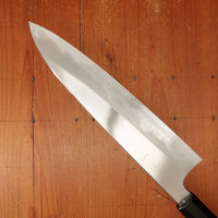 Hitohira Togashi 240mm Gyuto Stainless Clad Shirogami 1 Taihei Makassar Handle