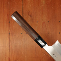 Hitohira Togashi 240mm Gyuto Stainless Clad Shirogami 1 Taihei Makassar Handle