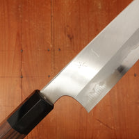 Hitohira Togashi 240mm Gyuto Stainless Clad Shirogami 1 Taihei Makassar Handle