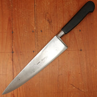 K Sabatier 9" Chef Knife Cuisine Masssive (Nogent) Carbon Steel Ebony Thiers 1900s-30s