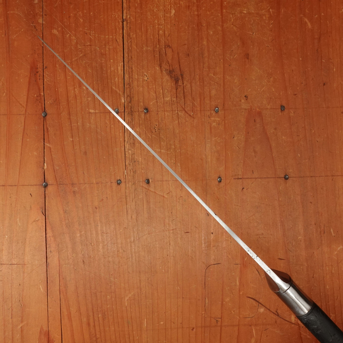 K Sabatier 9" Chef Knife Cuisine Masssive (Nogent) Carbon Steel Ebony Thiers 1900s-30s