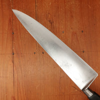 K Sabatier 9" Chef Knife Cuisine Masssive (Nogent) Carbon Steel Ebony Thiers 1900s-30s