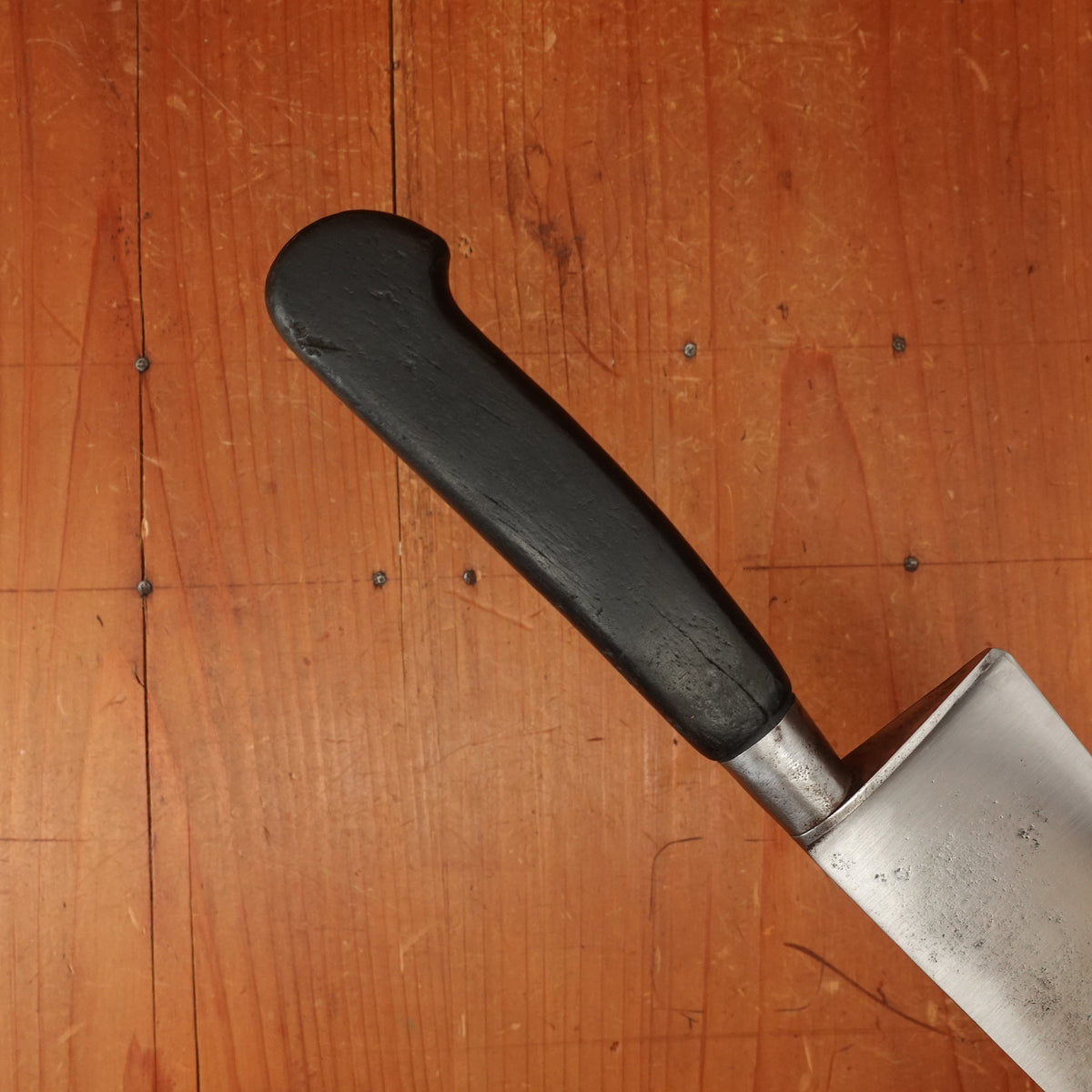 K Sabatier 9" Chef Knife Cuisine Masssive (Nogent) Carbon Steel Ebony Thiers 1900s-30s