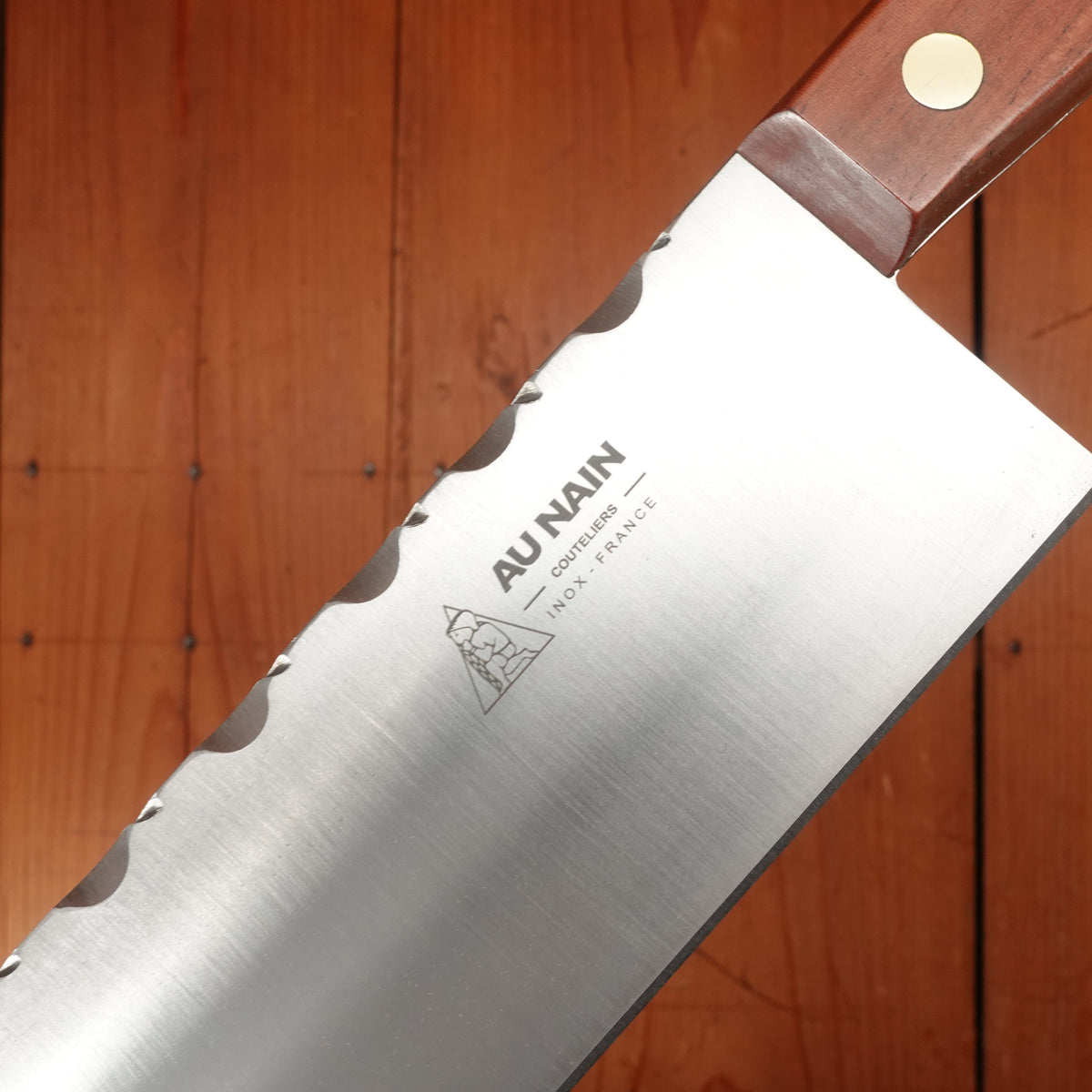 Au Nain 8" Cheese Knife with Guilloché