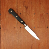 Sabatier Trompette / Ekco Ancienne Maison 3.25" Clip Point Paring Knife Forged Stainless Gutta Percha 1950-60s