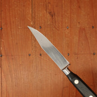 Sabatier Trompette / Ekco Ancienne Maison 3.25" Clip Point Paring Knife Forged Stainless Gutta Percha 1950-60s