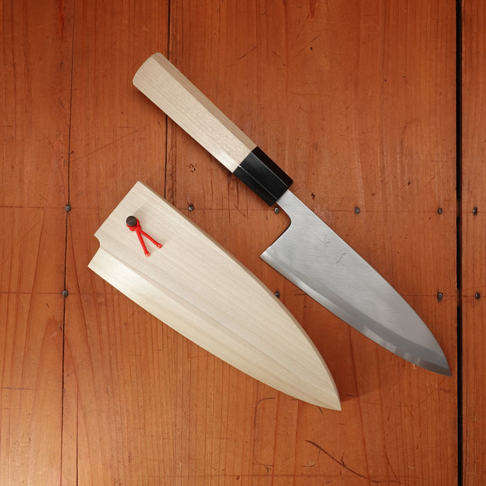 Hitohira Togashi 150mm Deba Shirogami 2 Ho Wood with Saya